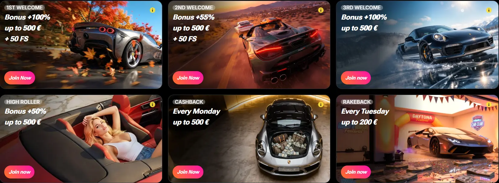 Daytona Spin Bonus 1